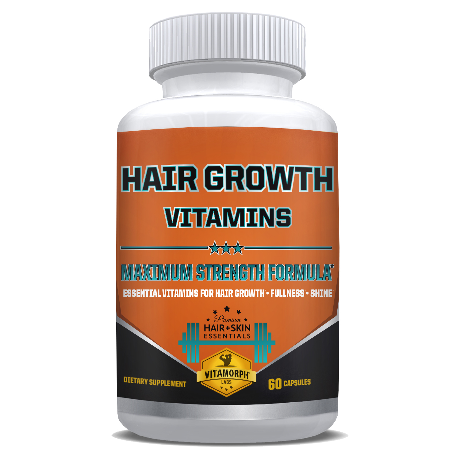 Hair Growth Vitamins Supplement - 60 Capsules - Vitamorph Labs